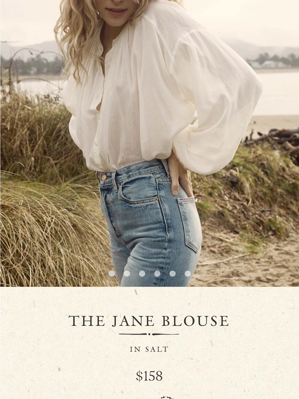 Doen Jane blouse - Salt
